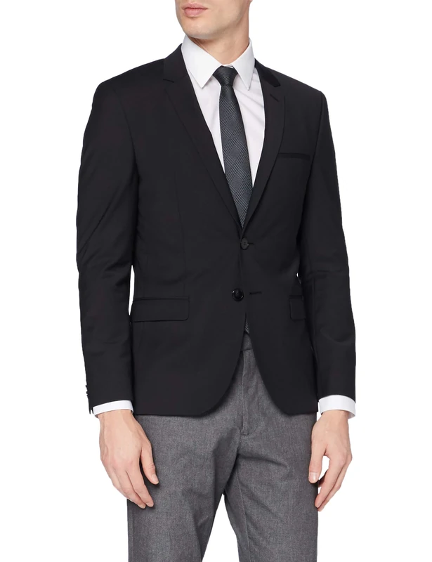 HUGO Men's Artim204x 10217983 01 Blazer, Black, 56