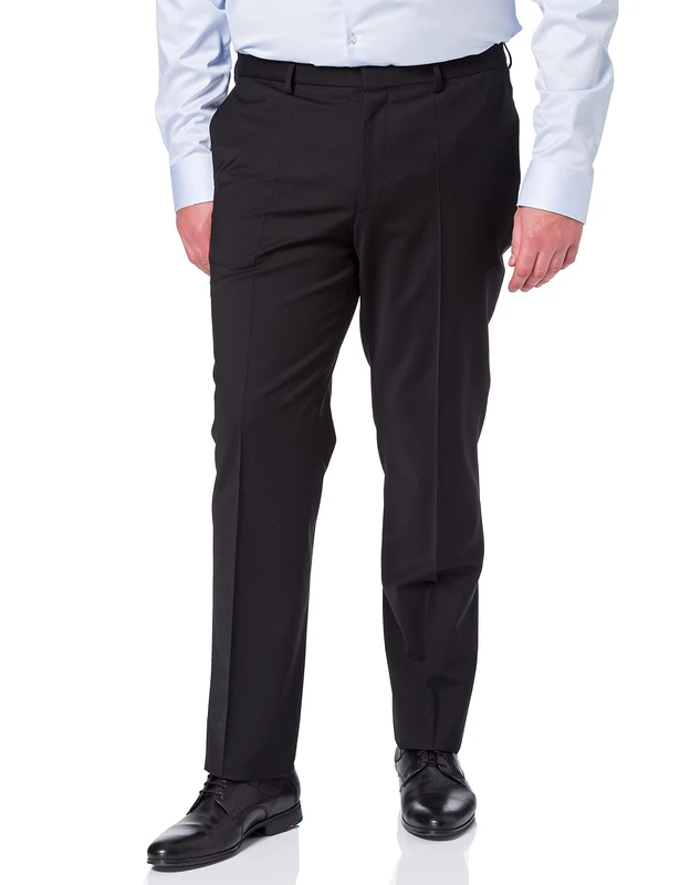 HUGO Men's HestenM204X 10217983 01 Trouser, Black, 48