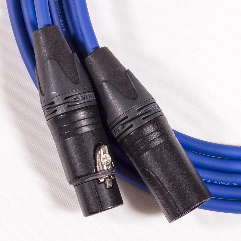 Mogami AES XLR to XLR Cord. 110ohm 3080 Digi Blue Cable. Neutrik Gold XLRs