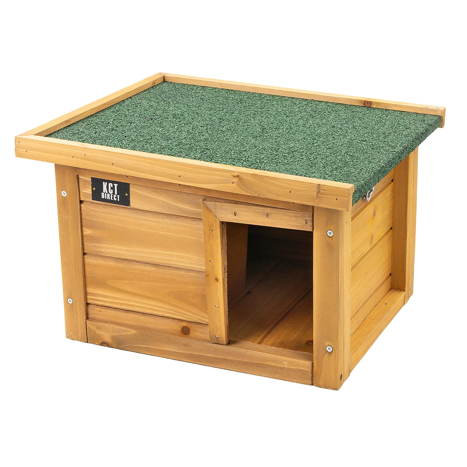 KCT Oslo Wooden Hedgehog House Outdoor Sanctuary Hibernation Hogitat Shelter