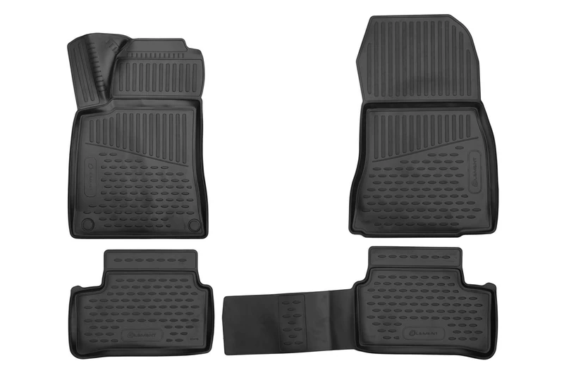 Element EXP.ELEMENT3D02478210k 3D Rubber Floor Mats Mercedes CLA Class X117 180 Shooting Brake 2015-2019 4-Piece Black Fit