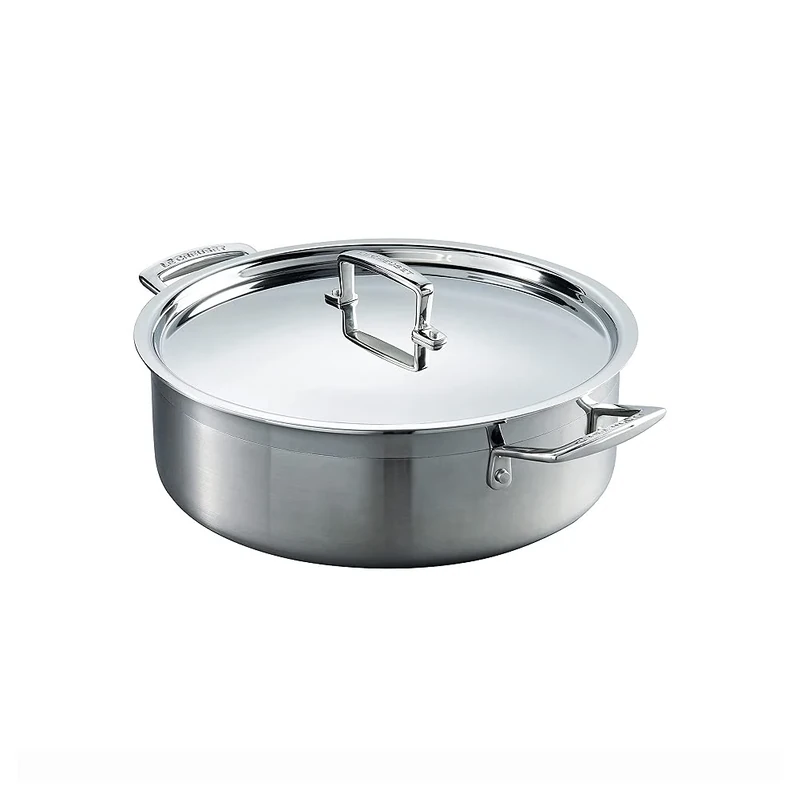 LE CREUSET 3-Ply Stainless Steel Sauteuse, 3-Ply, 28 cm, 96100928000000
