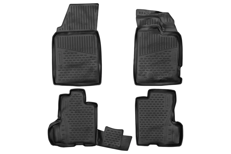 Element 3D Rubber Mat Set Suitable for Renault Clio Mk4 IV 2012-2019 Hatchback 100% Car Floor Mats, Robust Universal Car Floor Mats