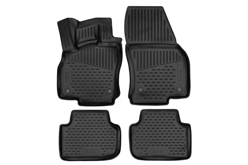 Element EXP.ELEMENT3D02192210k Tailored Car Mats for Audi Q3 2018 Railing Car Fit 3D Rubber Mats with Edge