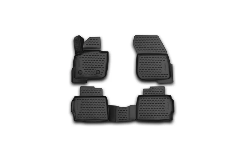 Element 3D Rubber Mats Tailor-Made Floor Mats Ford Mondeo 2014 4-Piece Set Black