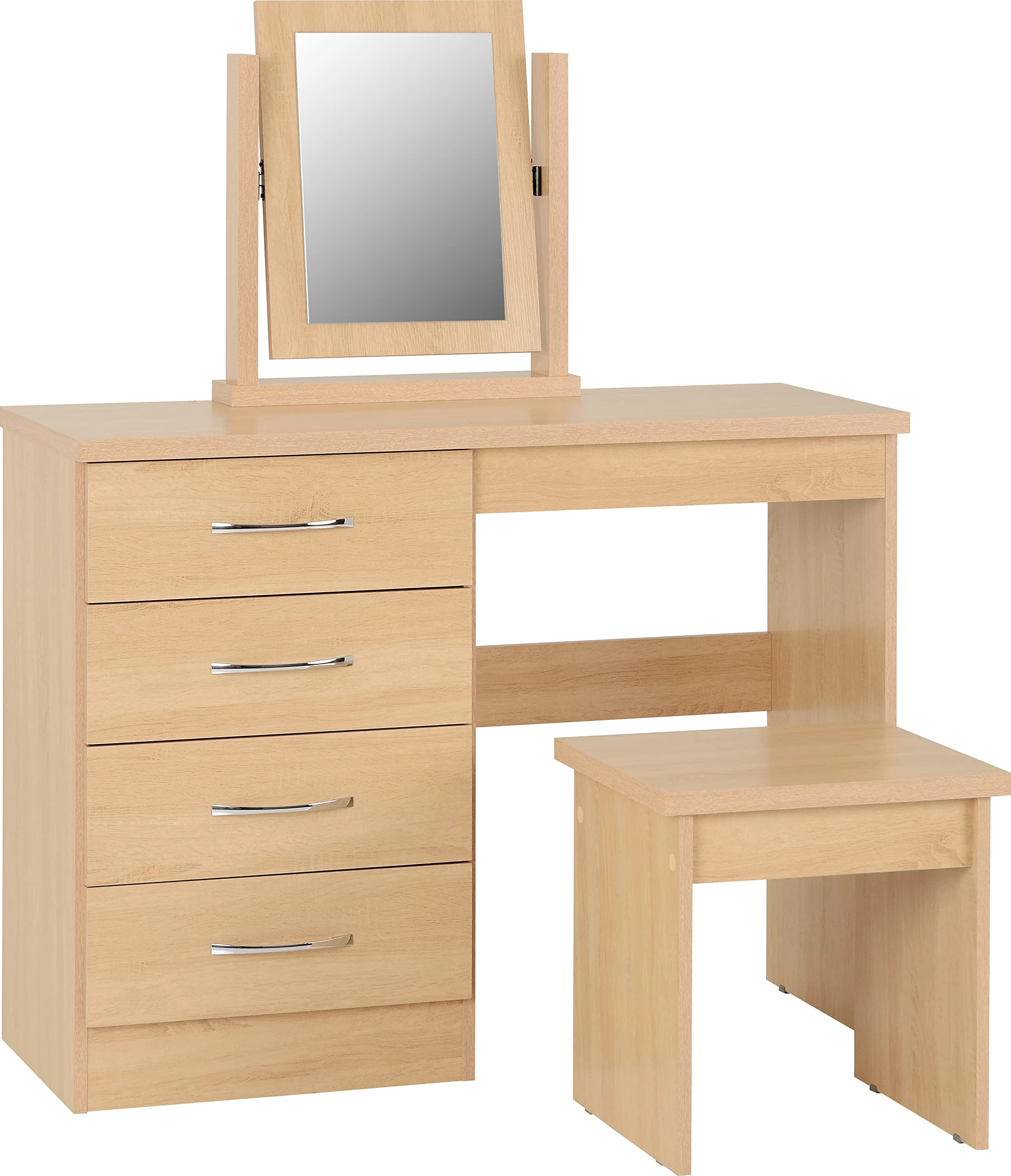 Seconique Nevada Dressing Table Set in Sonoma Oak Effect