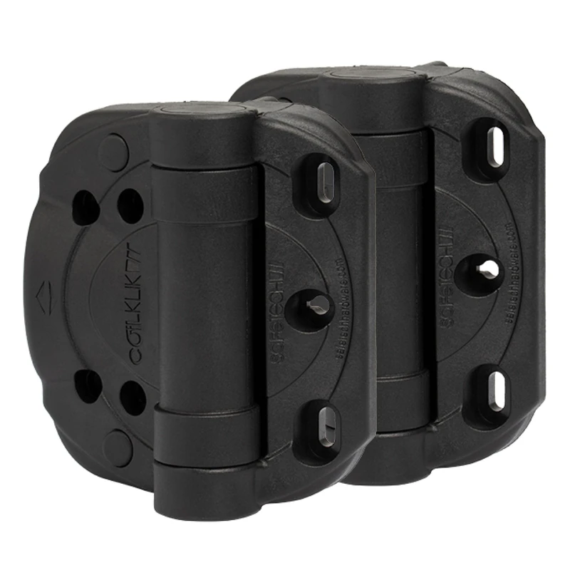 Safetech CoilKlik Self Closing Vinyl PVC Gate Hinges - Perfect for Metal Wood Aluminum Fencing Garden Gate - Gate Hinge - Heavy Duty Adjustable Tension Gate Hinge - Perfect for Gates up to 187lbs - Image 1