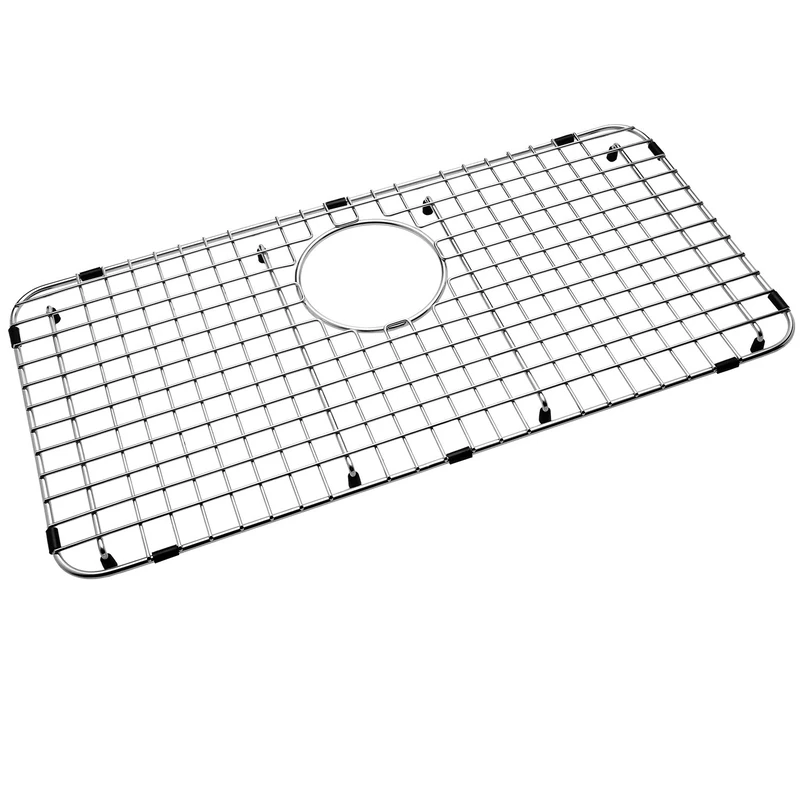 Serene Valley Sink Bottom Grid 25-1/4" X 12-1/2“, Rear Drain with Corner Radius 1-1/2", Sink Protector NDG2513R