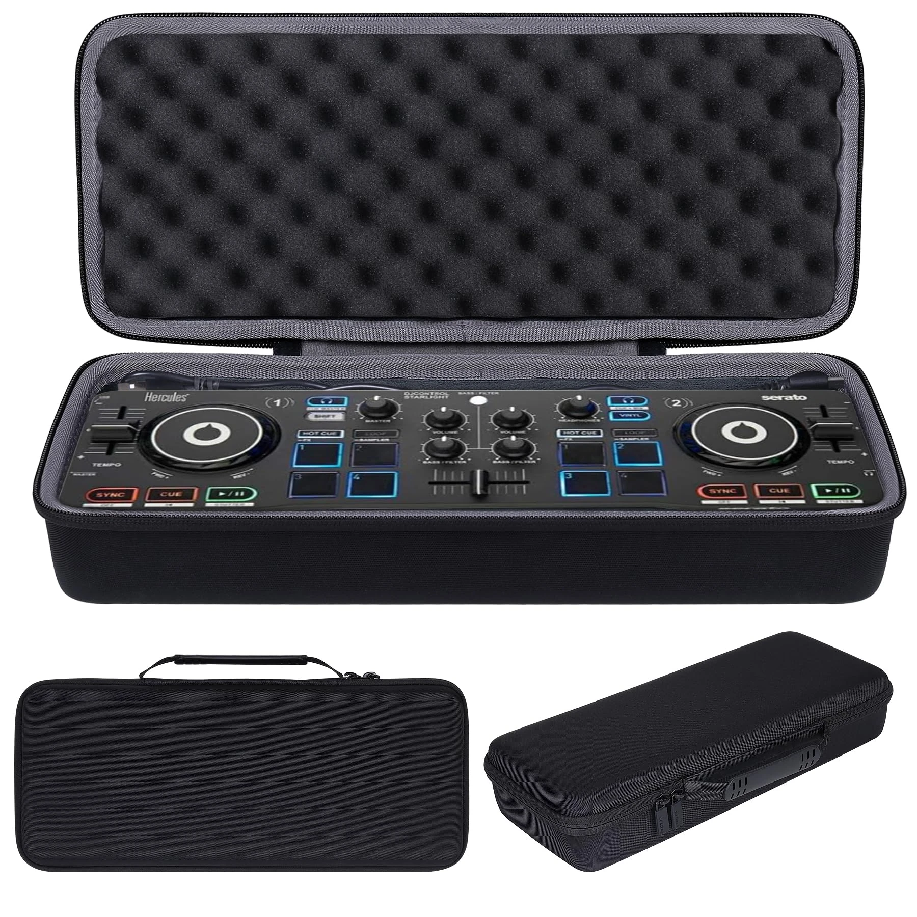 co2CREA Hard Travel Case Cover Case for Hercules DJControl Starlight/Hercules DJControl Mix Portable USB DJ Controller （Box Only,Excluding Controller