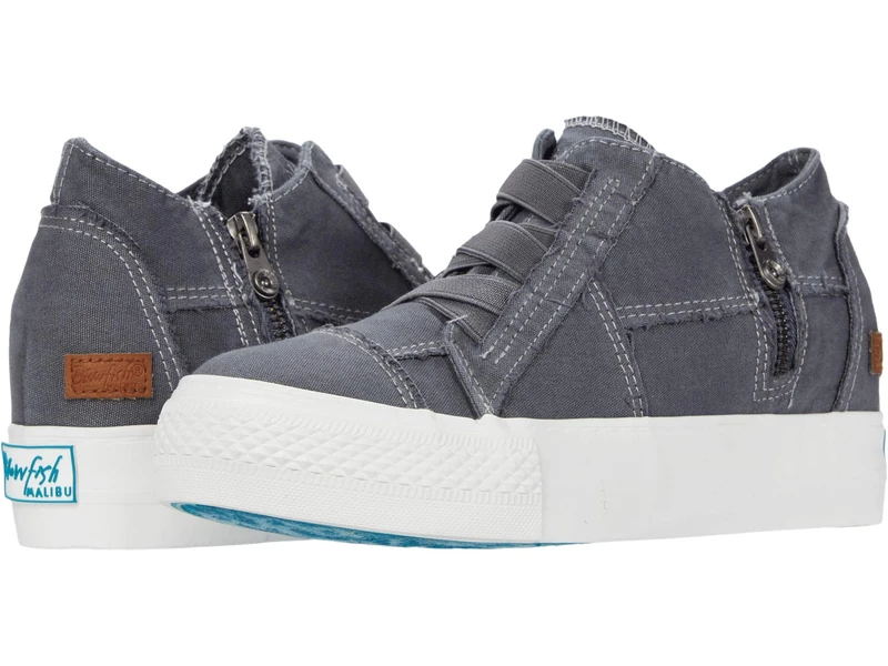Blowfish Malibu Women's Mamba Sneaker, Blue Tuna Color Washed Canvas, 6.5 UK