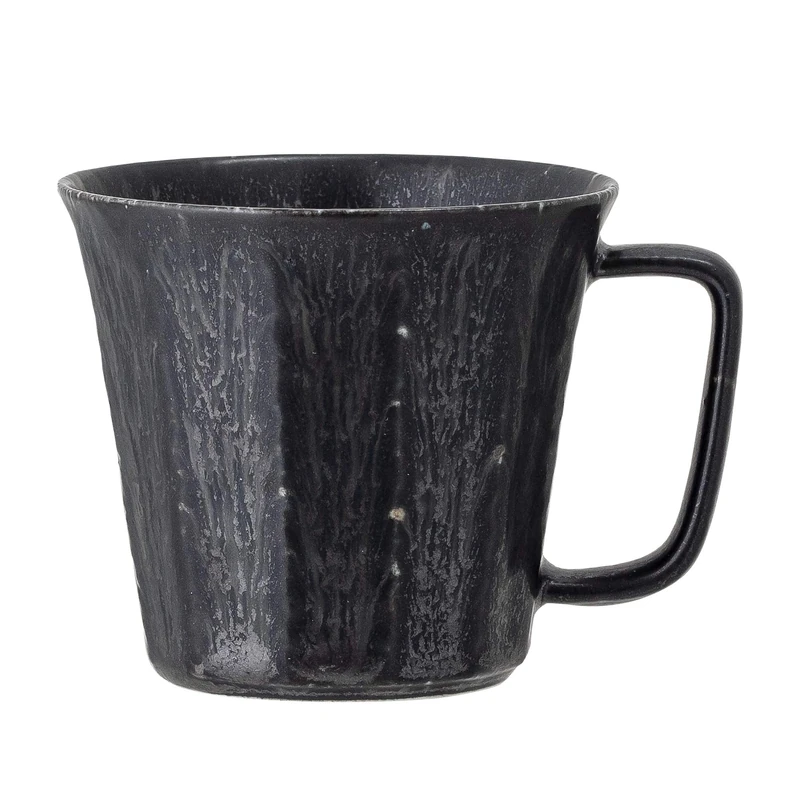 Bloomingville Yoko Set of 4 Black Ceramic Mugs