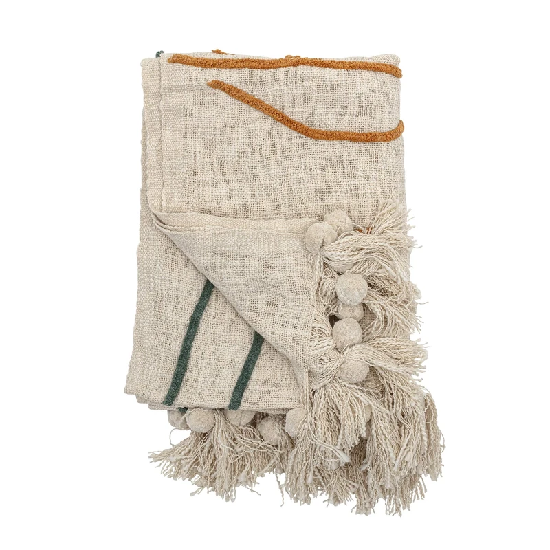 Bloomingville Natural Cotton Bedspread - Image 1
