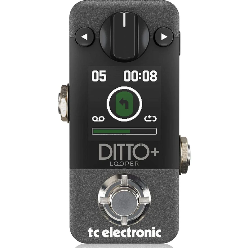 TC Electronic DITTO+ LOOPER Next Generation 60-Minute Multi-session Looper Pedal, Compatible with PC and Mac