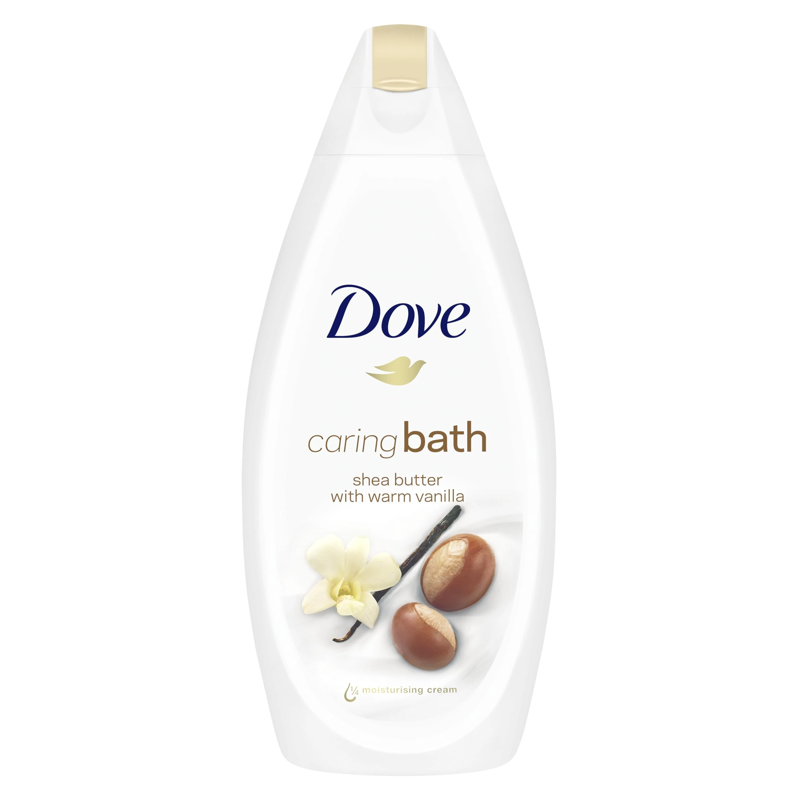 Dove Calming Caring Bath Shea Butter and Warm Vanilla, 450 ml, Packaging may vary