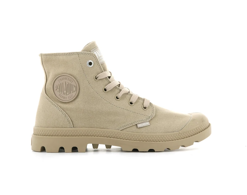 Palladium Grey Monochrome Ankle Boots, Beige, 9 UK