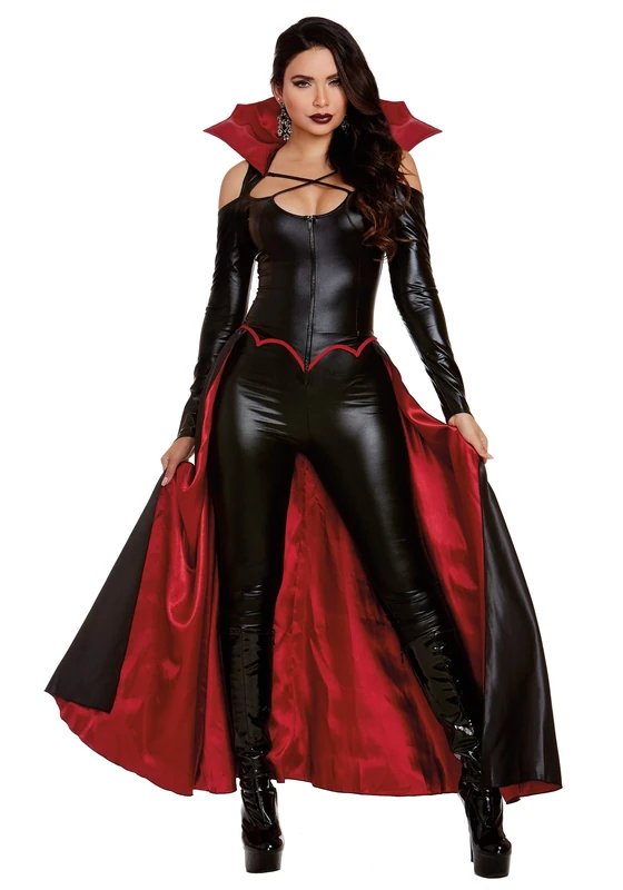 Dreamgirl womens Princess of Darkness, Black/Red, Medium - Image 1