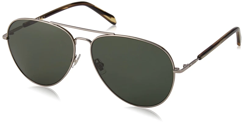Fossil Men's Fos 3104/g/s Sunglasses, 6LB/QT Ruthenium, 61