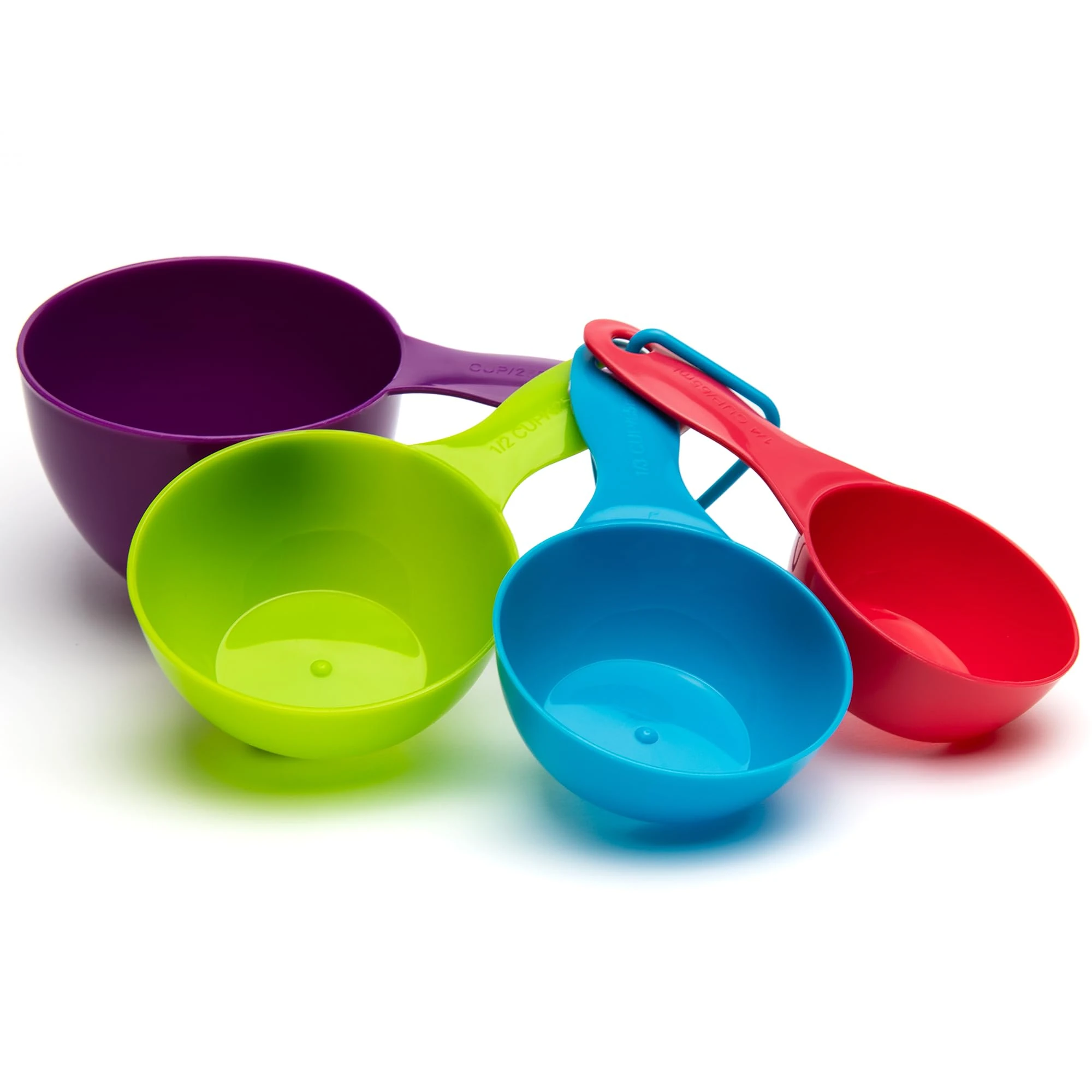 TIJAR® Measuring Cups, 4 Colorful Measuring Cups Set for Liquids & Dry Ingredients & General Kitchen Use, Perfect for Baking & Cooking, Multi Use Kitchen Essentials