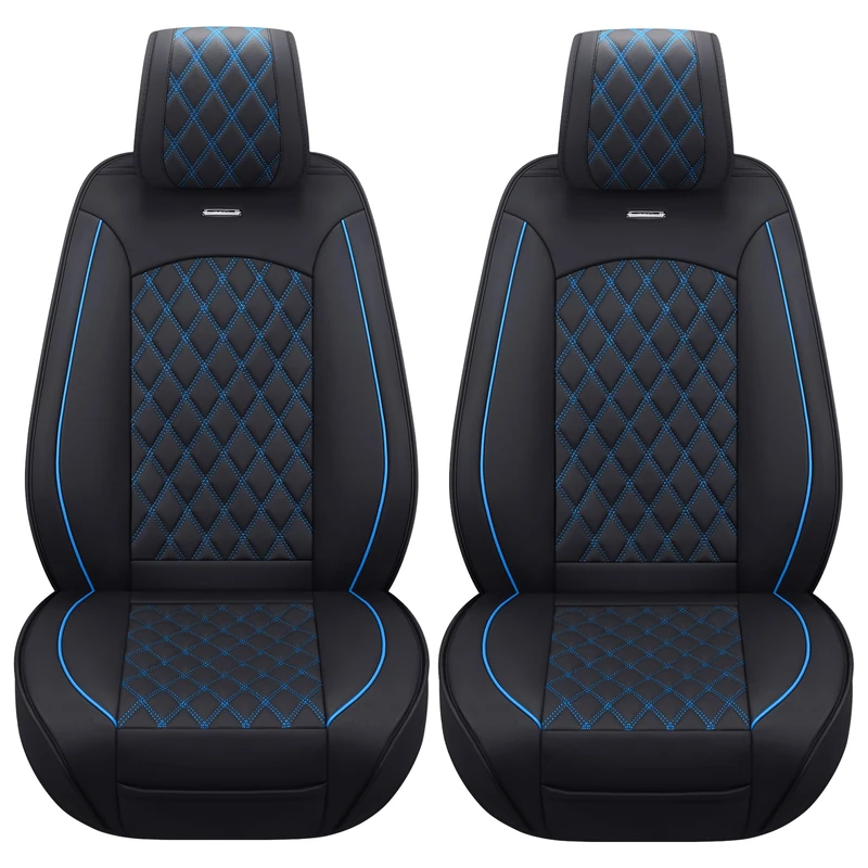 Aierxuan Car Seat Covers Front Set with Waterproof Leather Automotive Vehicle Cushion for Cars SUV Pickup Truck Fit for 2009 to 2024 Ford F150 Carhartt and 2017 to 2024 F250 F350 F450
