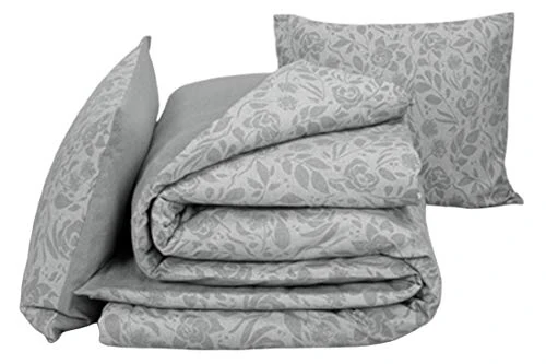 De Witte Lietaer Duvet Cover Set, Cotton, grey, 140x220