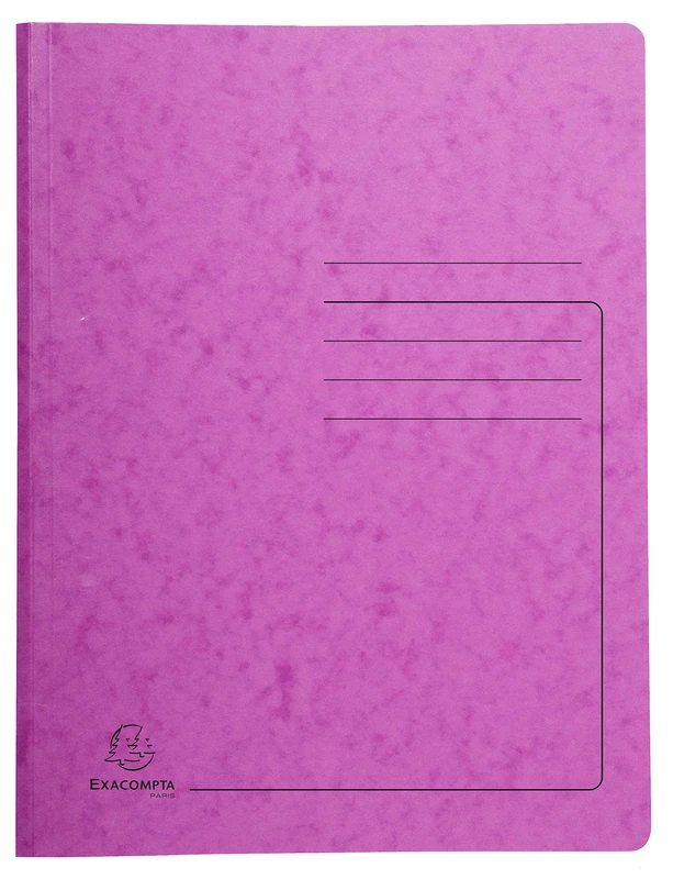 Exacompta - Ref 240227E - Heavyweight Mottled Pressboard Spring Folder - Suitable for A4 Documents, 355gsm Mottled Pressboard, Holds Approx. 300 Sheets - Pink
