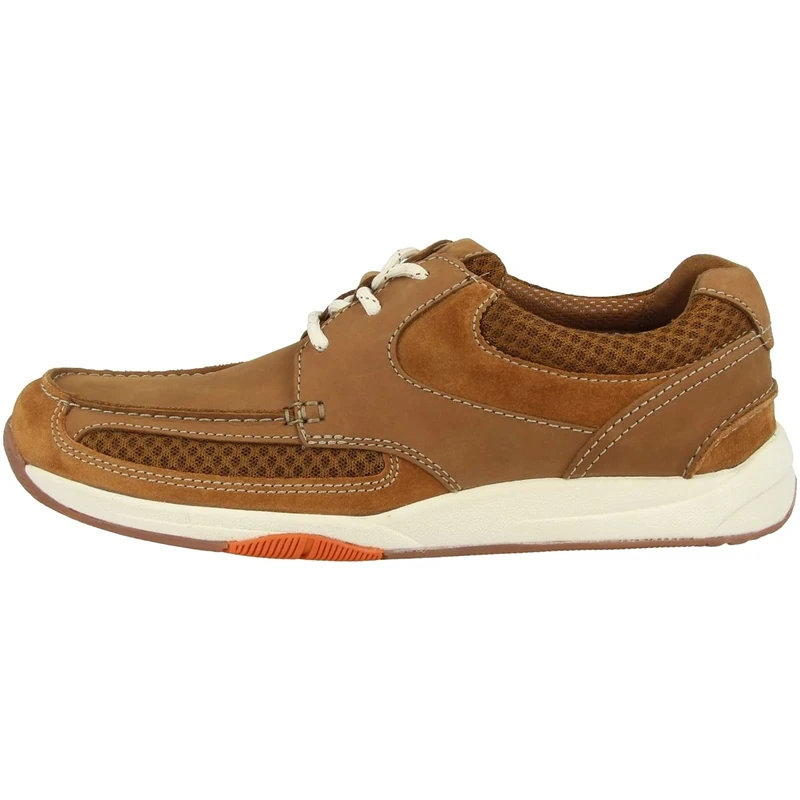 Clarks Langton Lane, mens Low-Top Sneakers, Tan nubuck, 9.5 UK (44 EU) - Image 1