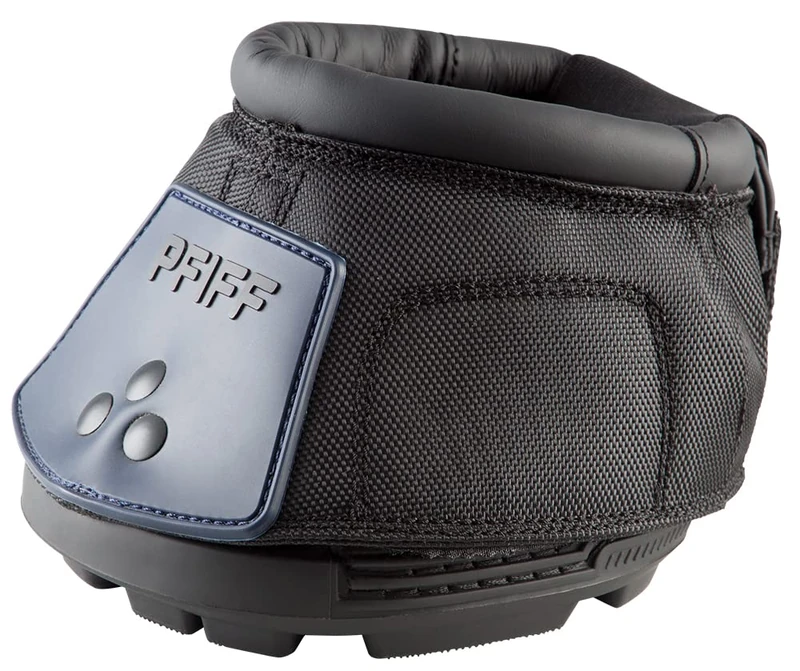 PFIFF 102855 Horse Hoof Boot Treatment Shoe, 1 Piece, Black/Blue, Size 0