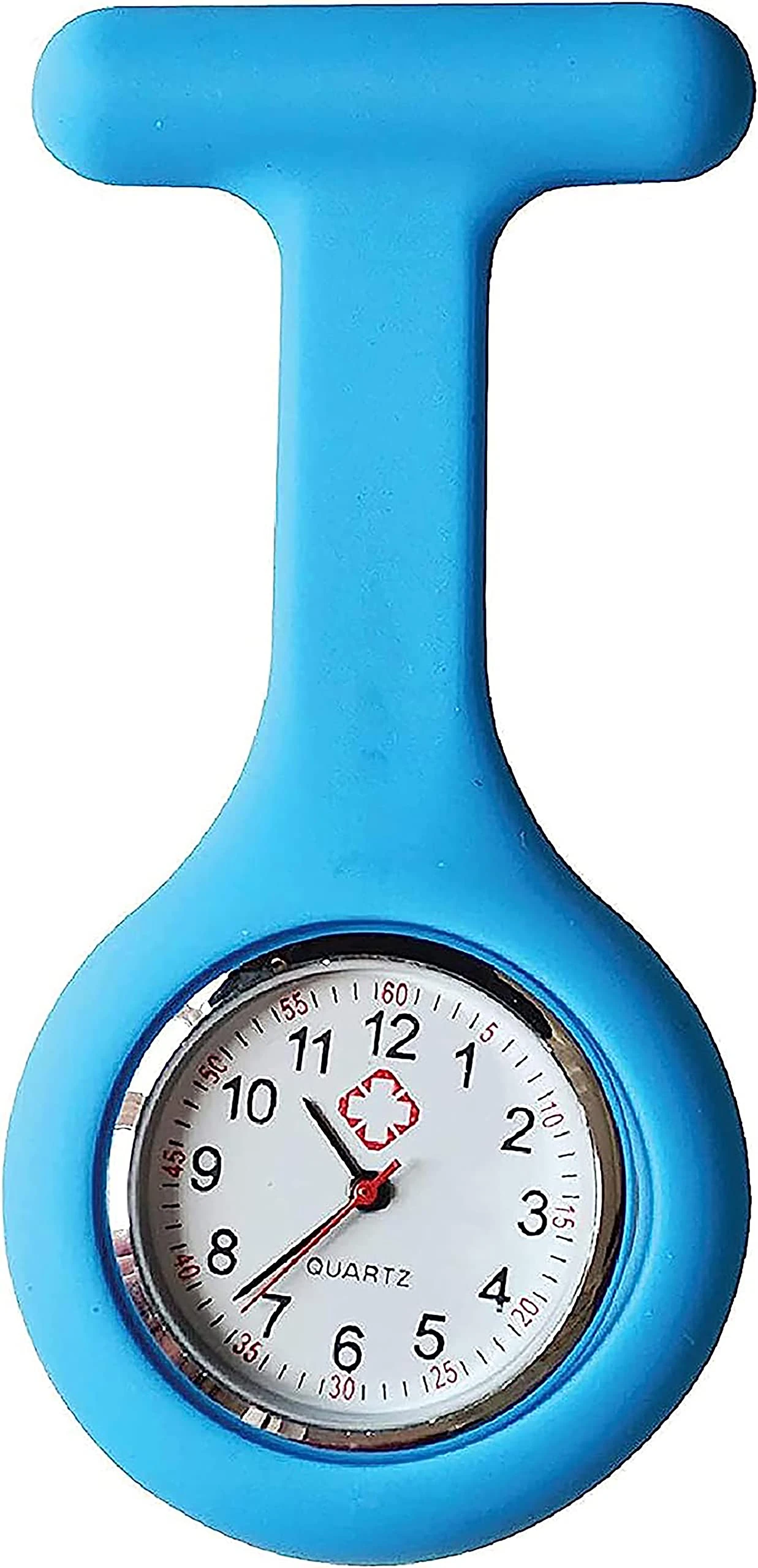 PCL Media ltd Fob Watches for Nurses Watch Brooch | for Professionals in The Healthcare Industry - Blue Health Care Nurse Doctor Paramedic Medical Brooch Fob Watch