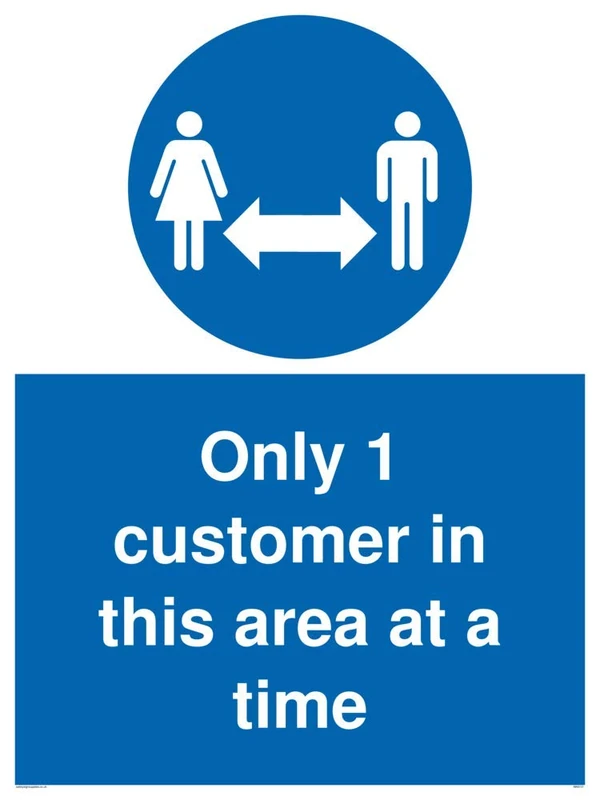 Only 1 customer in this area at a time