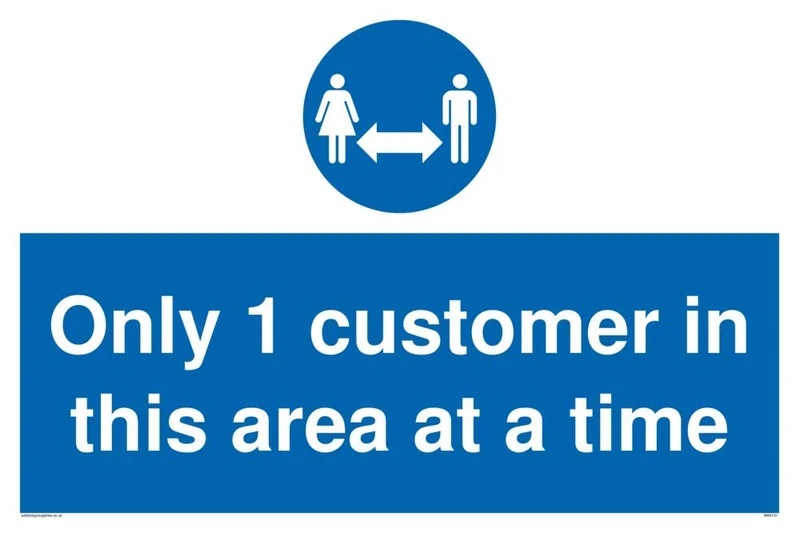 Only 1 customer in this area at a time