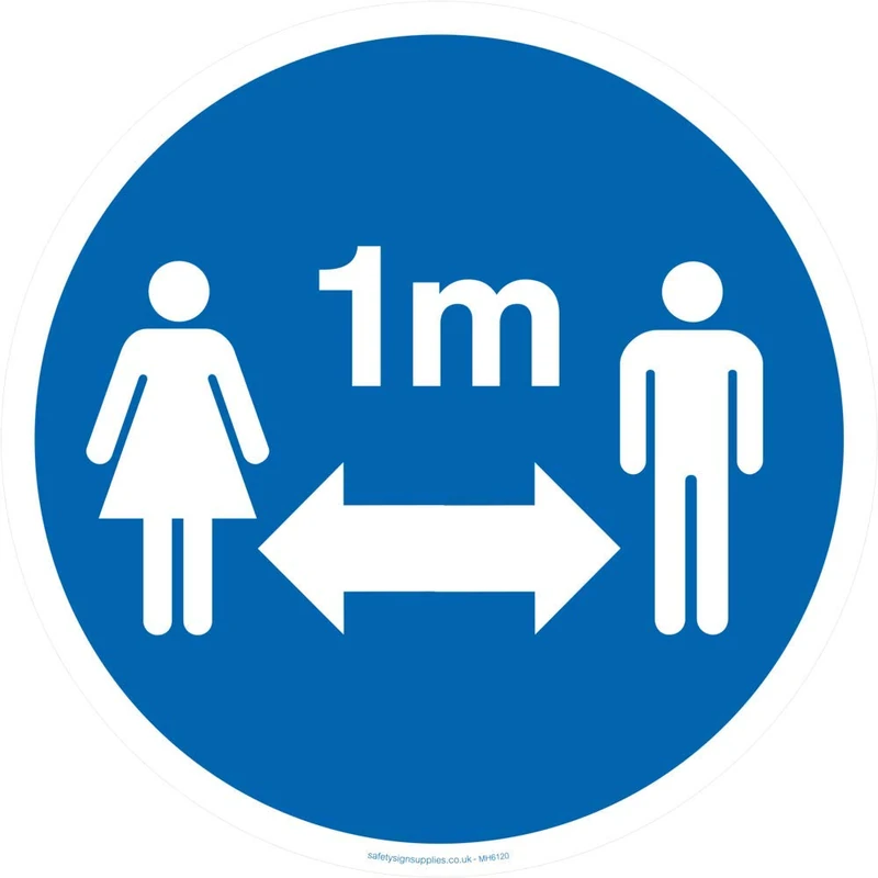 Social Distance 1m symbol - Image 1