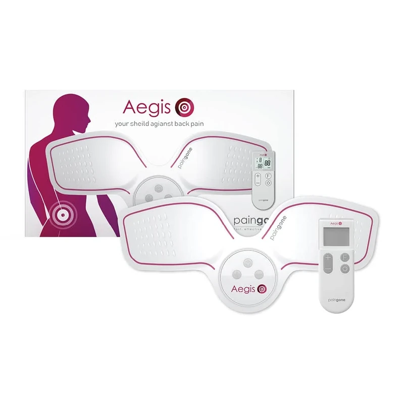 Paingone Aegis for back pain | Wireless Rechargeable TENS Machine for Lower-back Pain | Lumbar Relief, Lumbar Pain | Remote Control | Drug-Free Treatment for Instant Targeted Pain Relief - Image 1