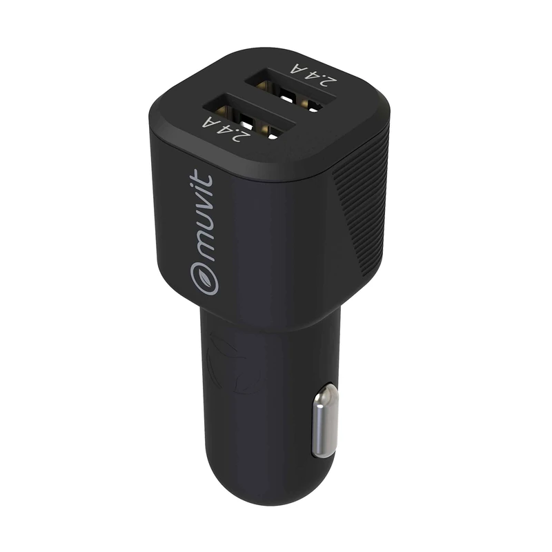 MUVIT FOR CHANGE Car Charger 2 USB 2 x 2.4 A 24 W Black