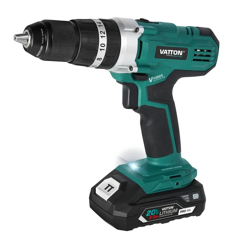 VATTON Cordless Hammer Drill 2.0 Ah 20 V - Image 1