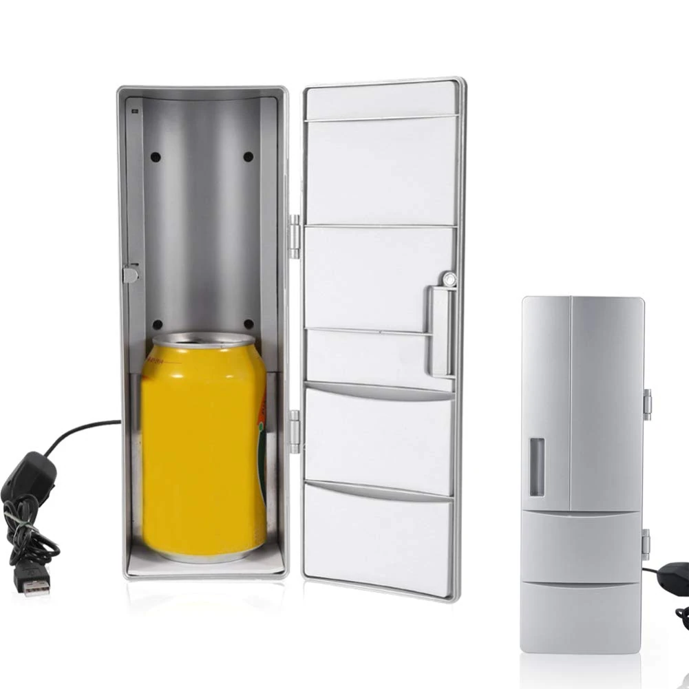 Mini Fridge Compact Refrigerators, Portable Thermoelectric Cooler and Warmer for Skincare, Breast Milk, Foods, Medications, Bedroom and Travel, 5V,1.2A