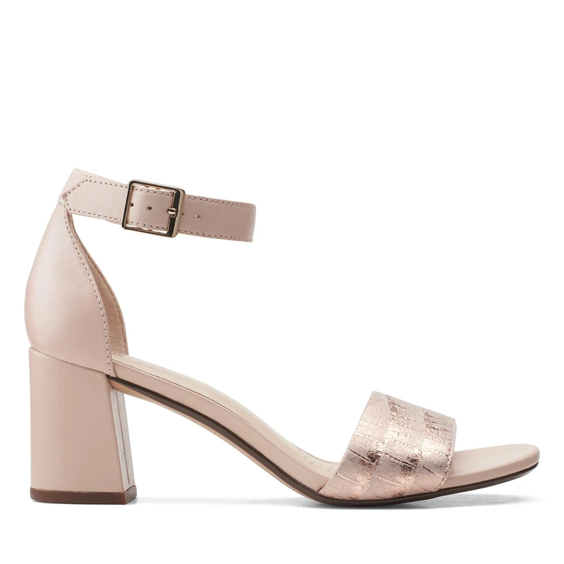 Clarks Jocelynne Cam, Women’s Closed-Toe Pumps, Dusty Rose Interest Leather, 7 UK (41 EU)