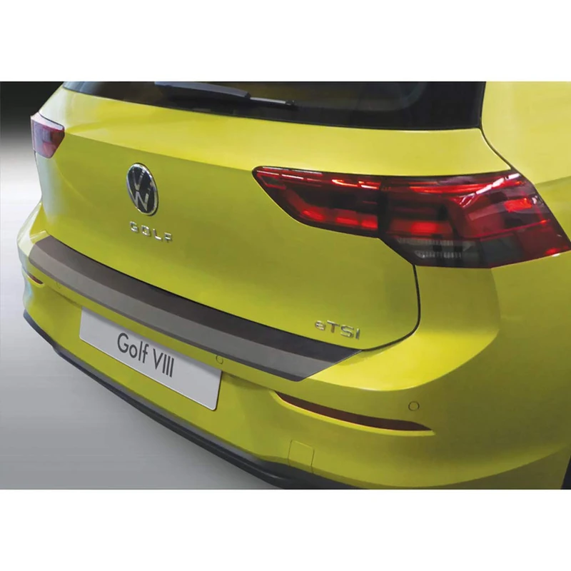 RGM ABS Rear bumper protector compatible with Volkswagen Golf VIII HB 5-doors 2020- Black