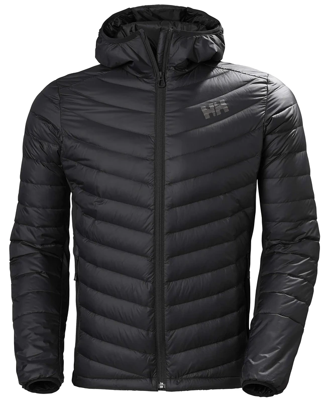 Helly Hansen Men's Verglas Hooded Hybrid Ins Down Alternative Coat, Black, 2x l UK