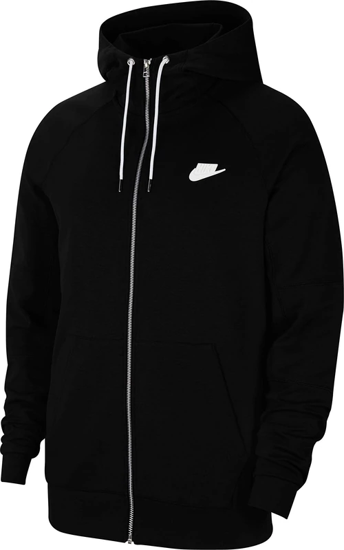 Nike M Nsw Modern Hoodie Fz Flc Sweatshirt - Black/Ice Silver/White/X-Small