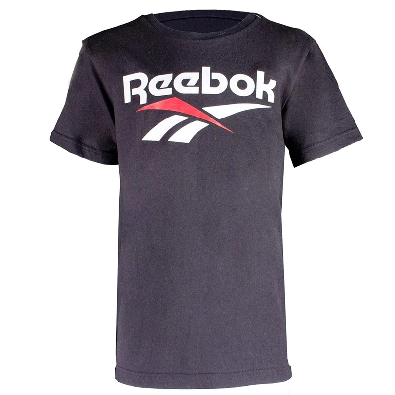 Reebok T-Shirt Big Intl - Short Sleeve T-Shirt Children, Boys, Short0Sleeved T-Shirt, H89069RBI_8_BLK, Black, 8
