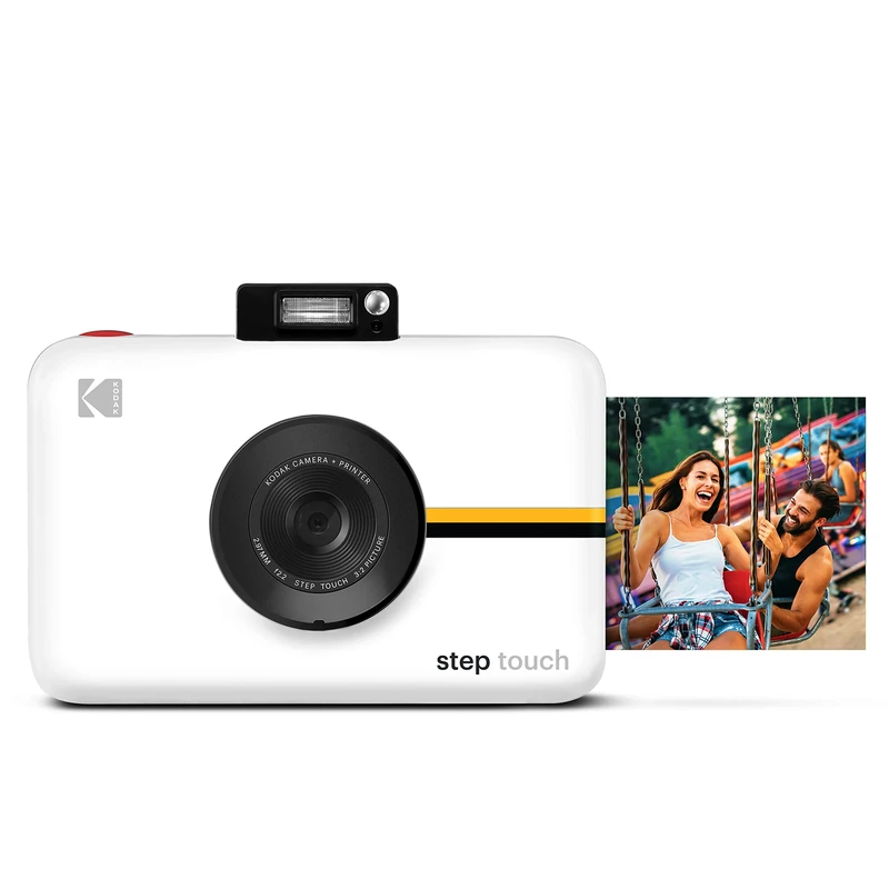 KODAK Step Touch Instant Camera With 3.5 Inch LCD Touchscreen Display (White) Bluetooth Printer With ZINK Technology, 1080p HD Video, 10x Zoom & KODAK App