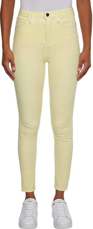 Tommy Hilfiger Women's SCULPT U SKINNY HW ANKLE PANT Pants, Frosted Lemon, 34W / 32L