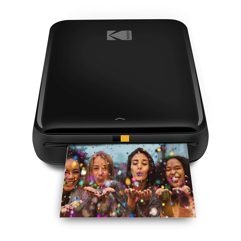 KODAK Step Instant Smartphone Photo Printer - Portable Mini Color Wireless Mobile Printer - Zink 2x3 Inch Sticky-Back Photos - Bluetooth Compatible with iOS & Android Devices - Fun Editing App - Black
