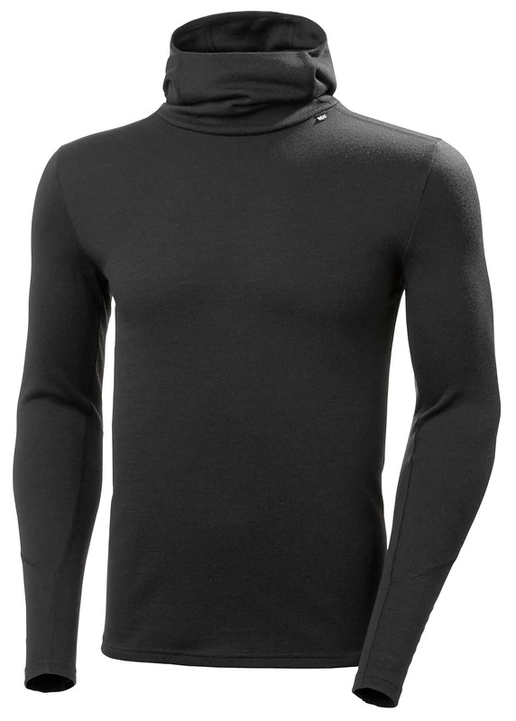 Helly Hansen Men's LIFA Merino Midweight Hoodie, Black, XL