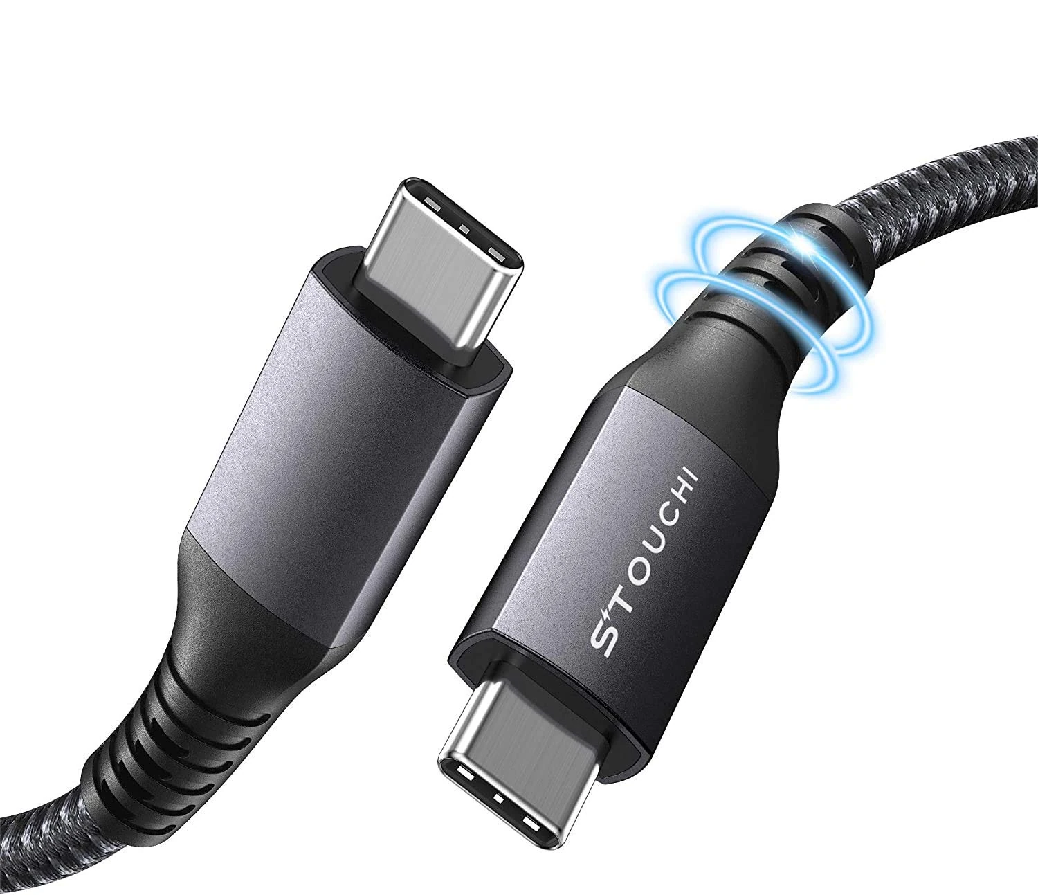 Stouchi USB C to USB C Cable 3m, USB Type C 100W 20V/5A PD Fast Charging Data Cable Lead with E-Mark Chip for M1 Mac Bok Pro,Pad Pro,Samsung S22/S21,Galaxy S20,Pixel 5/3XL,Pad mini 6,PS5 Controller