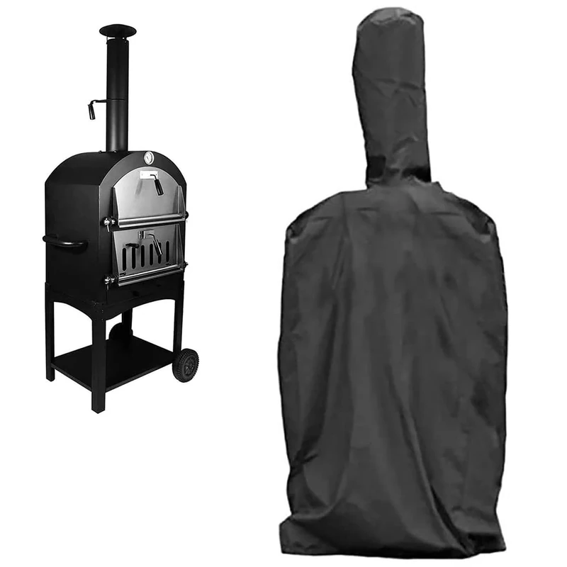 KILLIAN'S Store Pizza Oven Cover, Heavy Duty Waterproof Oxford Cloth Black 170x65x55cm