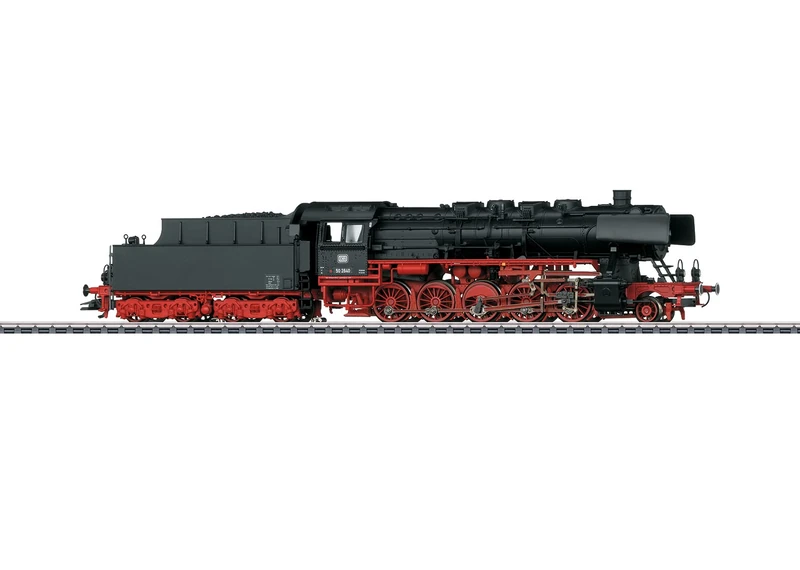 Märklin Steam locomotive Series 50-37897 Classic Large Freight Train Steam Train 1967 Digital Model Railway H0 Steam Train 26.4 cm