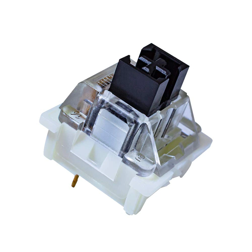 OUTEMU Keyboard Switches 3-Pin Keyswitch for RGB Mechanical Gaming Keyboard (20 PCS)-Black