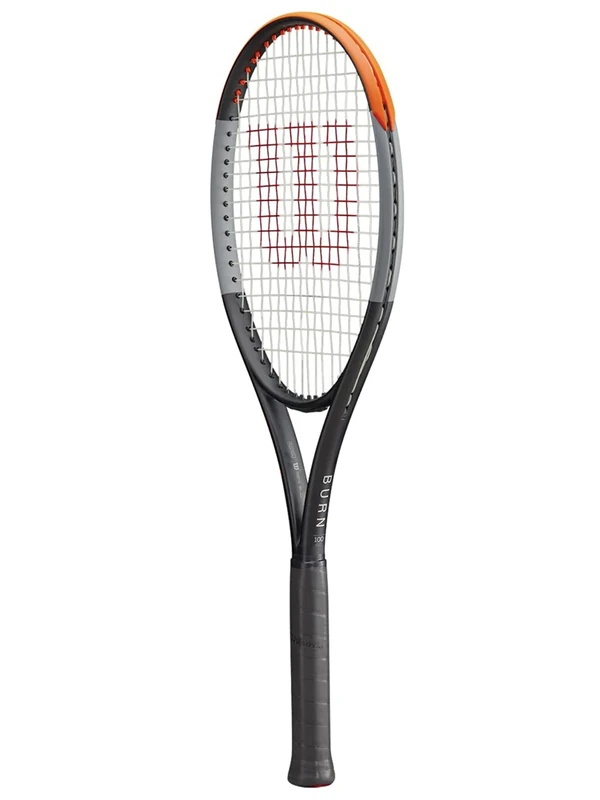 Wilson Burn Racket 100 V4.0, Ambitious recreational player, Black/Grey/Orange, WR044710U2