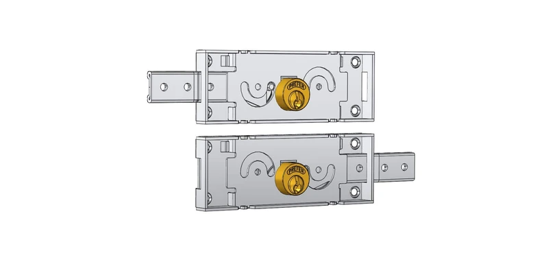 PREFER A711.0014.0200 Lock, Silver